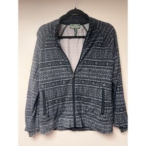 Lauren Ralph Lauren Performance‎ Women's Zip Up Jacket Aztec Print Size M